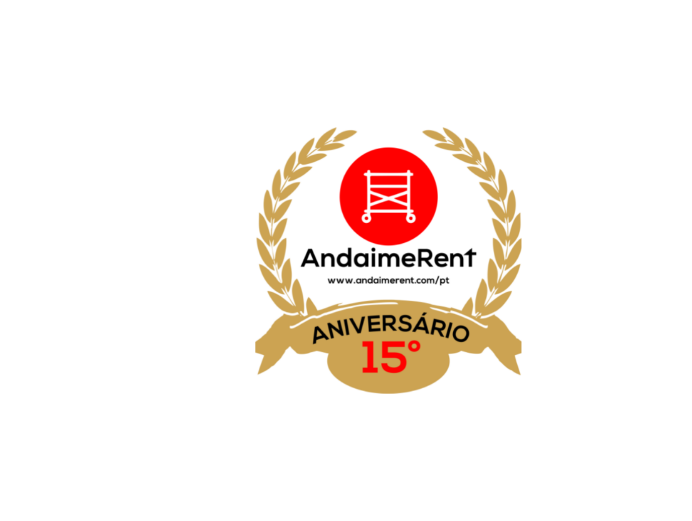 É com imenso orgulho que comemoramos os 15 anos de sucesso da Andaimerent